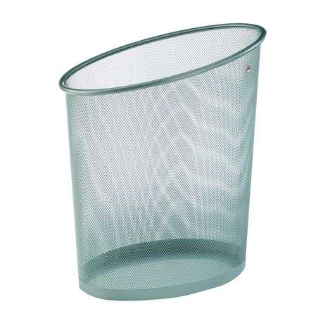 Alba Round Wastebasket - Metallic Grey