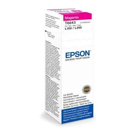 Epson T6643 Magenta Ink Bottle 70ml