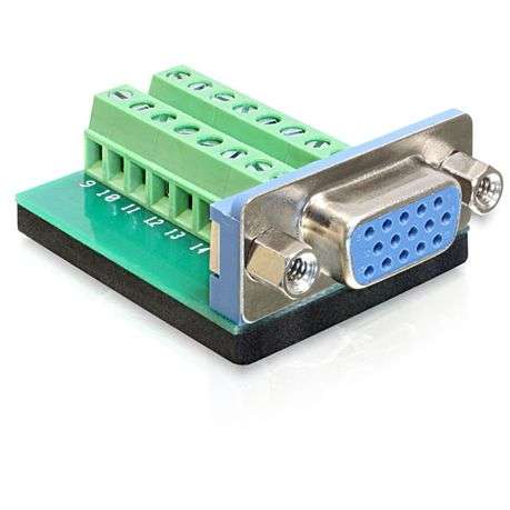 Delock Adap Vga Female - Term Block 15pin (65170)