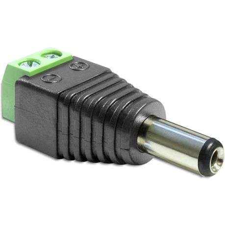 Delock Dc 2.5 X 5.5mm M Terminal Block (65487)