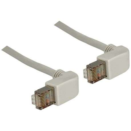 Delock 2m RJ45 CAT6 SSTP Cable Angled - Grey (83512)