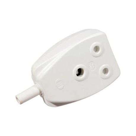 Elec Mts Coupler Janus White Plastic L