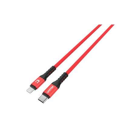 Unitek 1m Type-C To Lightening MFI Red Cable (C14060RD)