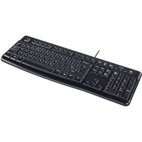 Logitech K120 Wired Keyboard, USB Plug-and-Play, Full-Size, Spill Resistant