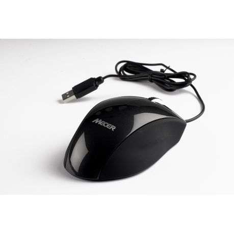 Mecer MM-U03BK USB Optical Wheel Mouse - Black