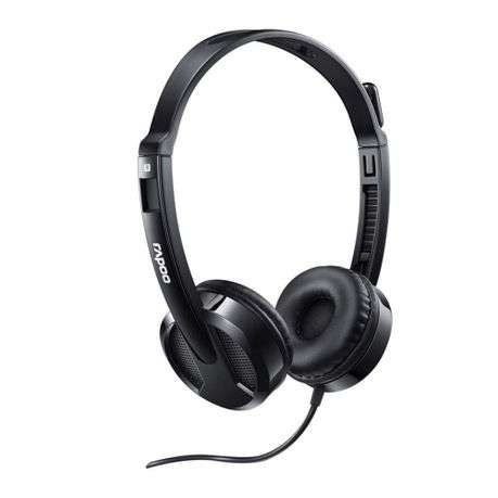 Rapoo H120 Wired USB Stereo Headset - Black