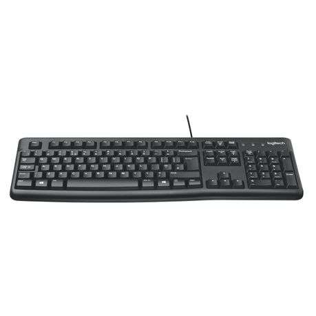 Logitech K120 Wired Keyboard, USB Plug-and-Play, Full-Size, Spill Resistant