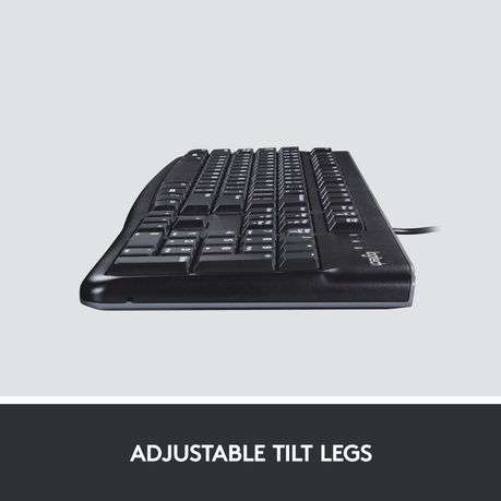 Logitech K120 Wired Keyboard, USB Plug-and-Play, Full-Size, Spill Resistant
