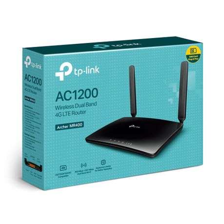 TP-Link Archer MR400 4G LTE Router SIM - V1 AC1350, V2 AND V3 AC1200