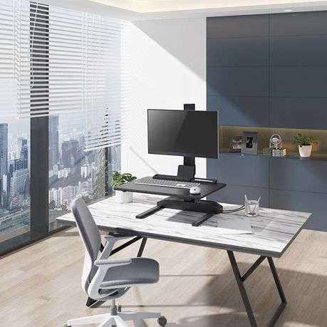 Bracket Sit-Stand Electric Desktop, Single Monitor