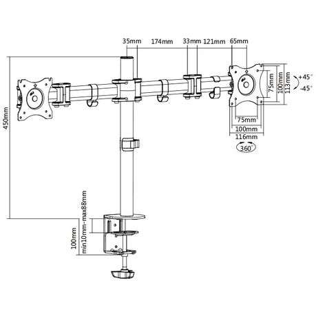 13 - 27  Bracket for LED/LCD Screens