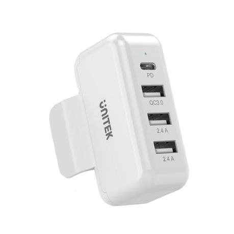 Unitek Power Expansion Apple Type-C Adapter - White (P1002A)