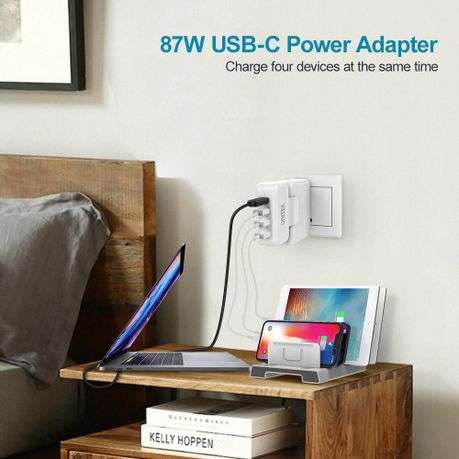 Unitek Power Expansion Apple Type-C Adapter - White (P1002A)