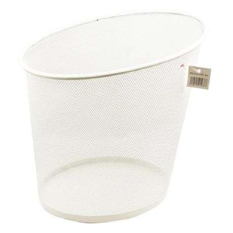 Alba 18litre Round Wastebasket White