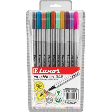 Luxor Fine Writer 10Pcs. Wallet 0.45mm (7120/10WT)