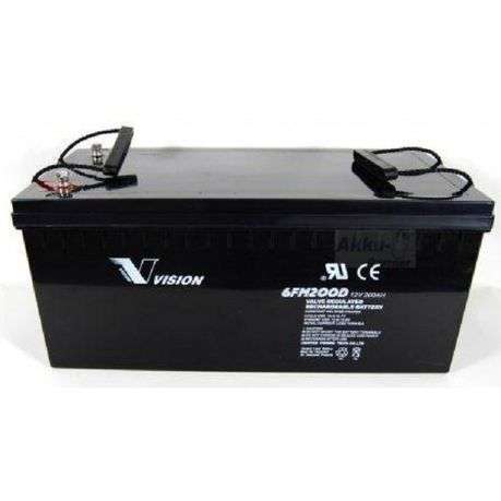 Vision Deep Cycle AGM Battery 6FM200Z-X (For Use With Inverters) (200Ah 12V)