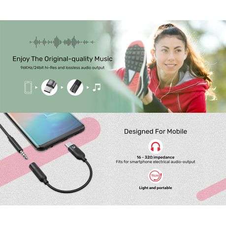 Unitek USB-C To 3.5mm Headphone Jack Adapter
