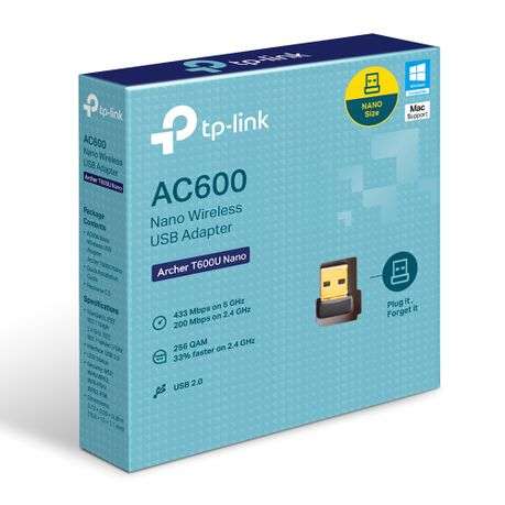 TP-LINK Archer T600U NANO - Dual Band Wireless USB Adapter