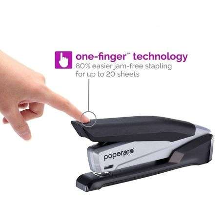 PaperPro - inPOWER 22 Desktop Stapler, Gray/Black