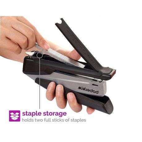 PaperPro - inPOWER 22 Desktop Stapler, Gray/Black