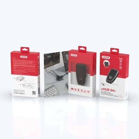 uHub Q4+ 4-in-1 USB-C Hub with 10Gbps Data, HDMI, and PD 100W