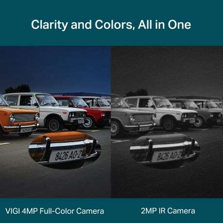 TP-Link VIGI C540-W-4 4MP Outdoor Full-Colour Wi-Fi Pan Tilt Network Camera