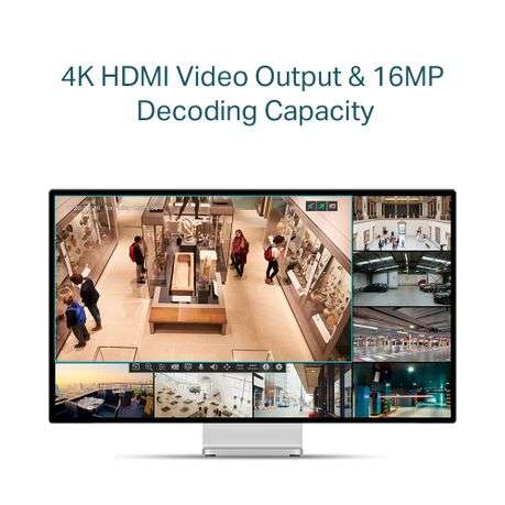 TP-Link VIGI NVR1004H 4 Channel PoE+ Network Video Recorder