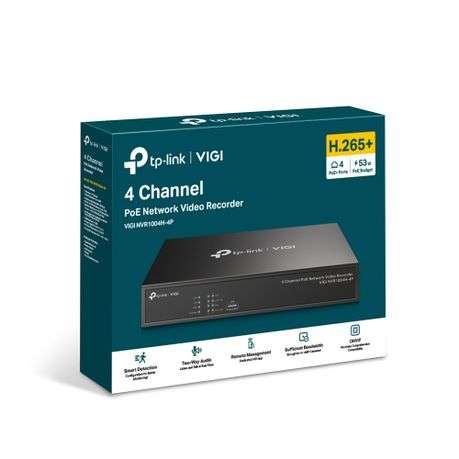 TP-Link VIGI NVR1004H 4 Channel PoE+ Network Video Recorder