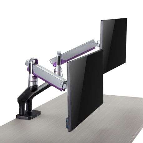 Dual Spring-Assisted Monitor Arm