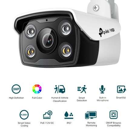 TP-Link C330-4 3MP Outdoor Full-Color Bullet Network Camera
