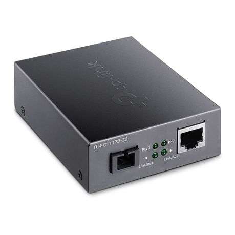 Tp-Link 10/100mbps WDM Media Converter with 1-Port Poe