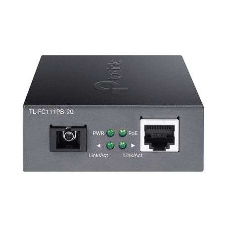 Tp-Link 10/100mbps WDM Media Converter with 1-Port Poe