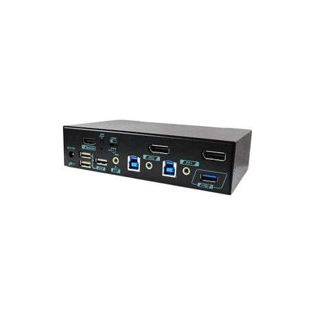 Rextron PKABM-G3112 2-Port 4K DisplayPort KVM Switch to HDMI