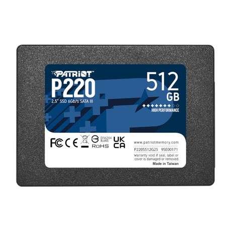 Patriot P220 2.5" 512GB SATA Solid State Drive