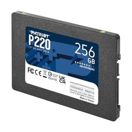Patriot P220 2.5" 256GB SATA Solid State Drive
