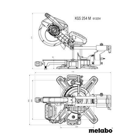 Metabo - KGS 254M Mitre Saw with Sliding Function (613254000)