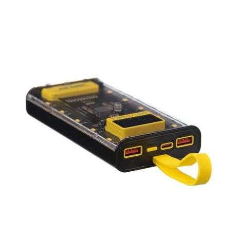 Toolhome - Power Bank 10000mah LCD 22.5W PD - Transparent