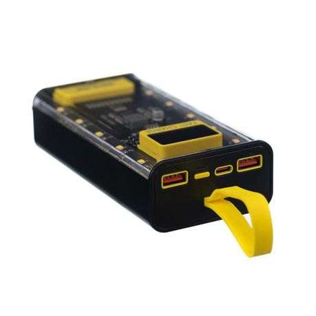 Toolhome - Power Bank 20000mah LCD 22.5W PD - Transparent