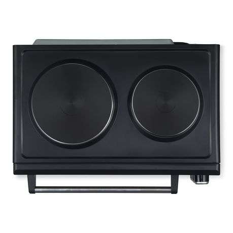 Mellerware - Mini Oven With Solid Hotplates Black 30L 3250W "Horizon 30"