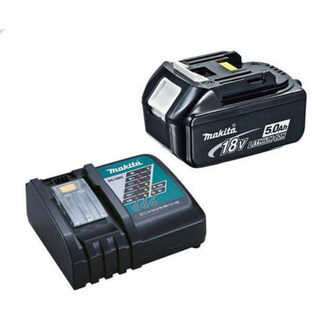 Makita - Cordless Grass Trimmer (DUR193Z) with 5.0Ah Battery and Charger