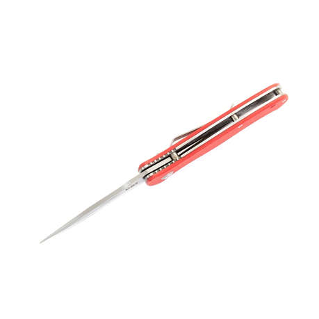 CAT Folding Knife Red Handle 19.1cm