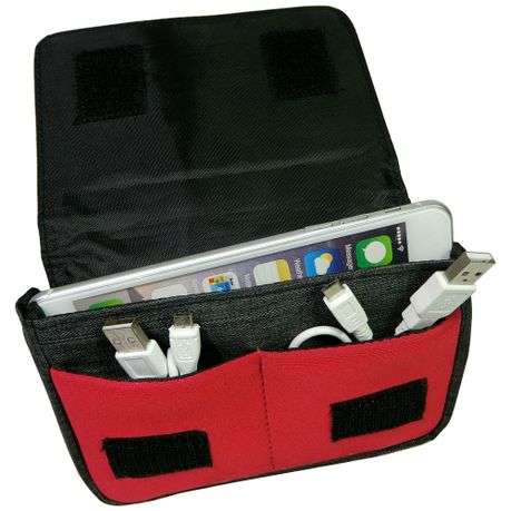 Case Pax Pouch for Mobile or Power Bank or Hard Drive - Black