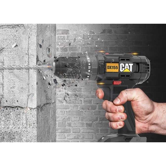 CAT - DX155.1 - CORDLESS HAMMER DRILL - 18V LI-ION - 2 BATTERY KIT