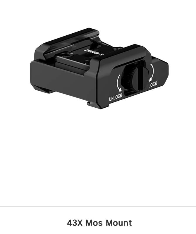 Olight Rail Mount for mini weapon lights