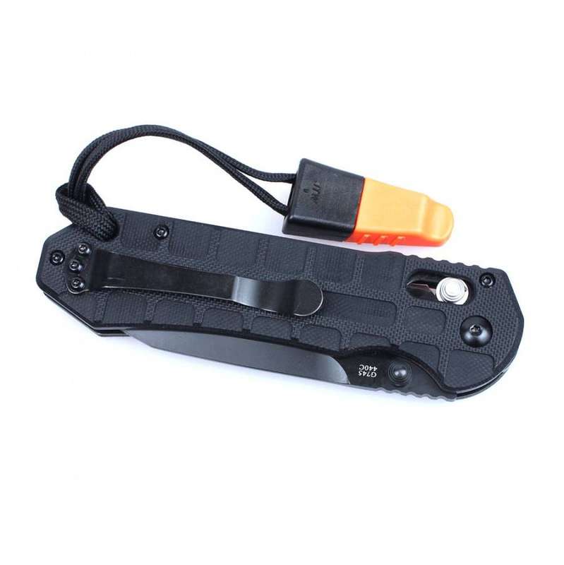 Ganzo G7453P-WS 440C Folding Knife G10 Handle 210mm EDC Tool with Whistle
