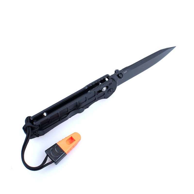 Ganzo G7453P-WS 440C Folding Knife G10 Handle 210mm EDC Tool with Whistle