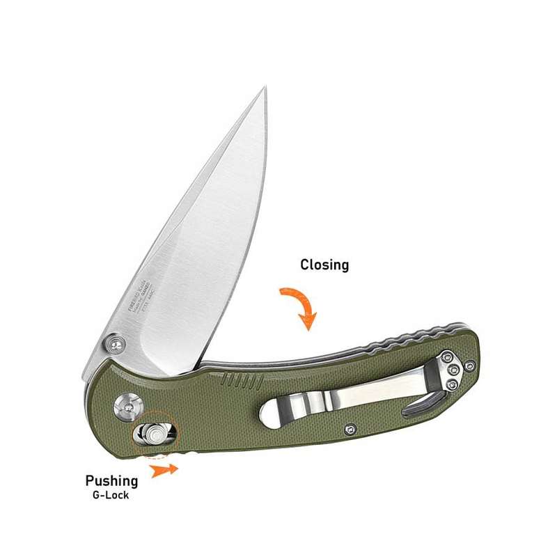Firebird G7531 440C Folding Knife G10 Handle 210mm EDC Tool