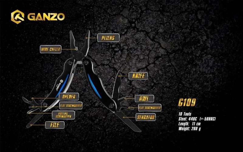 Ganzo G109 440C MultiTool for Outdoor Use