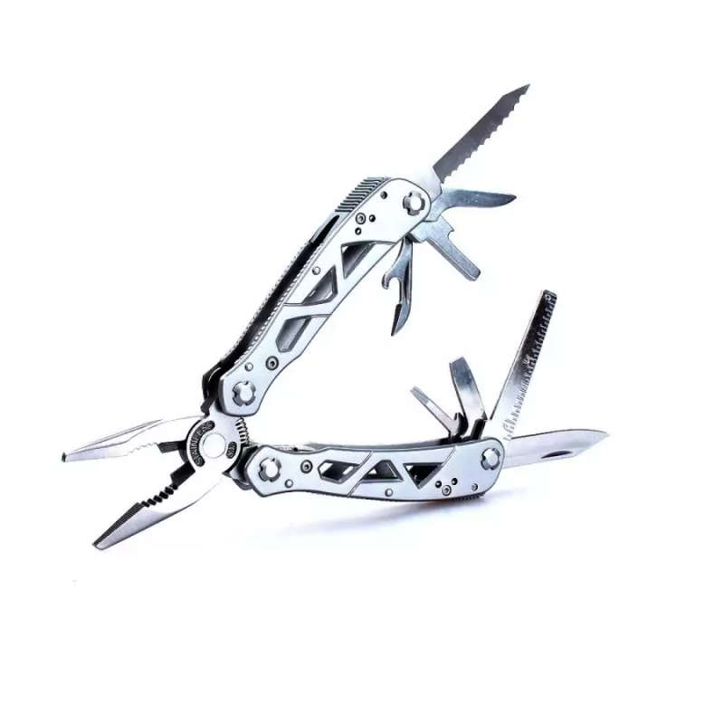 Ganzo G112 3CR13 MultiTool 11-in-1 Full-Size EDC Tool with Nylon Pouch