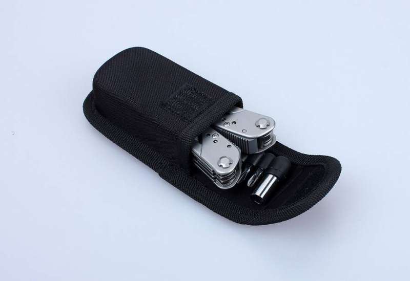 Ganzo G112 3CR13 MultiTool 11-in-1 Full-Size EDC Tool with Nylon Pouch